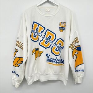 Vintage‎ UBC All Over Print Size XL University of British Columbia Thunderbirds